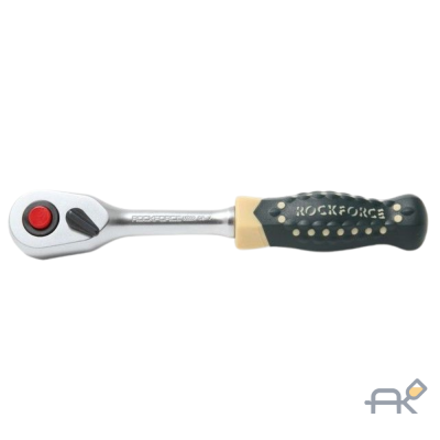 Трещотка реверсивная с противоскользящей пластиковой ручкой 1/4(48зуб.) (RF-80222)